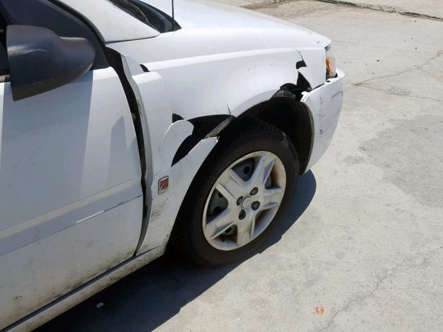 1G8AJ55F17Z139789 - 2007 SATURN ION LEVEL WHITE photo 10