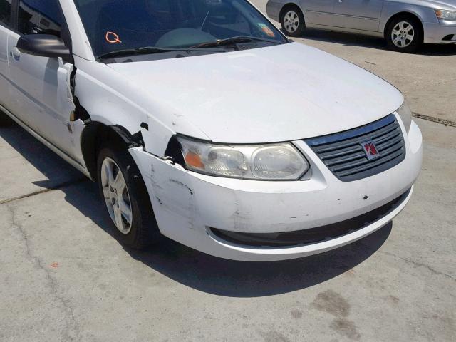 1G8AJ55F17Z139789 - 2007 SATURN ION LEVEL WHITE photo 9