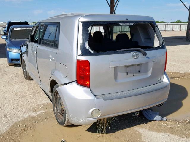 JTLKE50E681050429 - 2008 TOYOTA XB SILVER photo 3