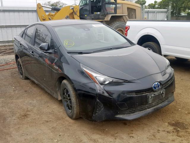 JTDKBRFU1H3051177 - 2017 TOYOTA PRIUS BLACK photo 1