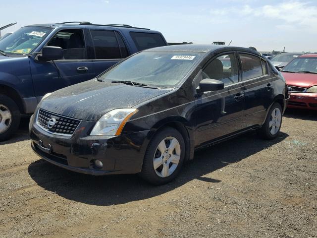 3N1AB61EX8L618813 - 2008 NISSAN SENTRA 2.0 BLACK photo 2