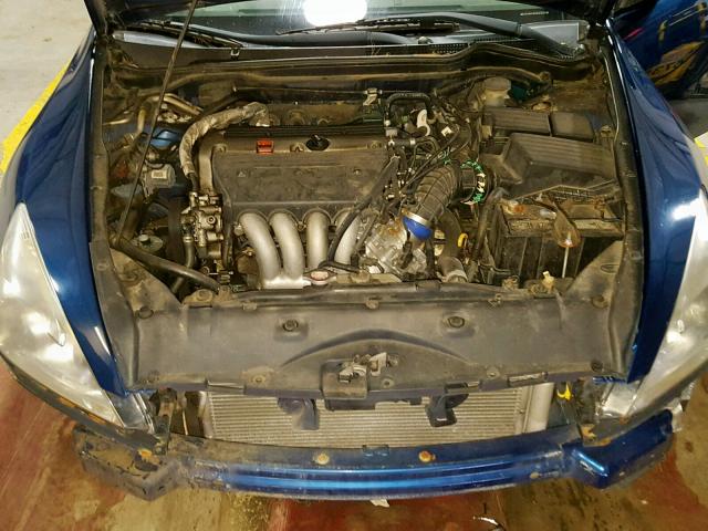 1HGCM72294A023528 - 2004 HONDA ACCORD LX BLUE photo 7