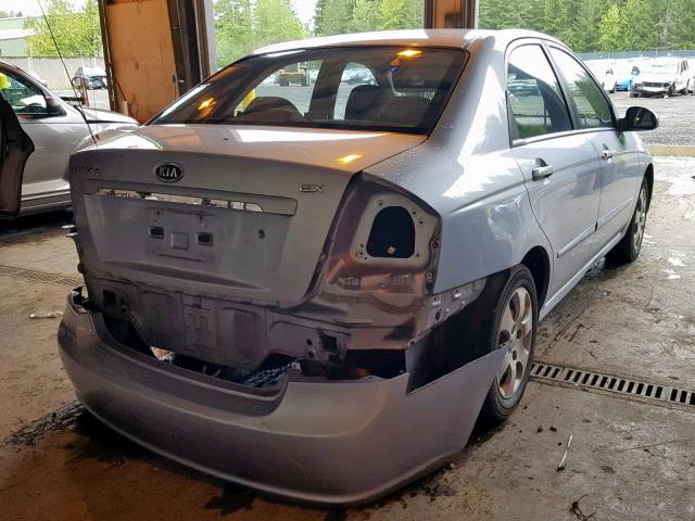 KNAFE121675423568 - 2007 KIA SPECTRA EX BLUE photo 4