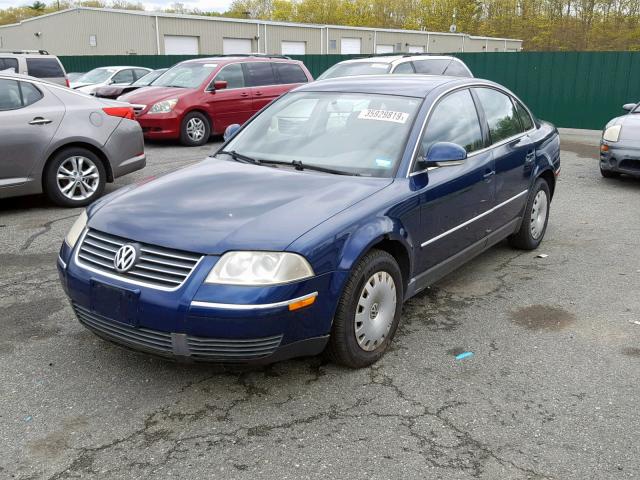 WVWME63B35P026707 - 2005 VOLKSWAGEN PASSAT GL BLUE photo 2