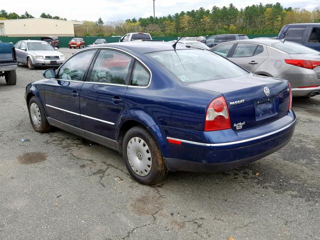 WVWME63B35P026707 - 2005 VOLKSWAGEN PASSAT GL BLUE photo 3