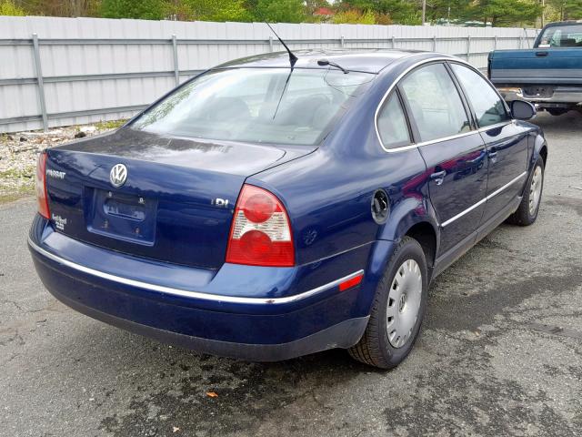 WVWME63B35P026707 - 2005 VOLKSWAGEN PASSAT GL BLUE photo 4