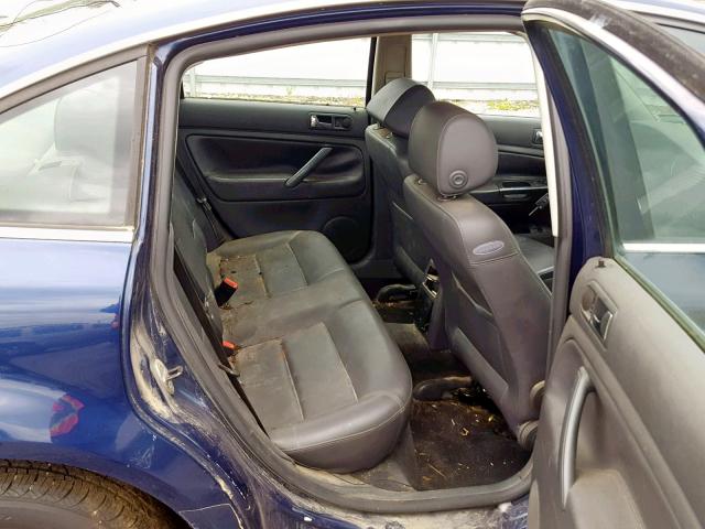 WVWME63B35P026707 - 2005 VOLKSWAGEN PASSAT GL BLUE photo 6