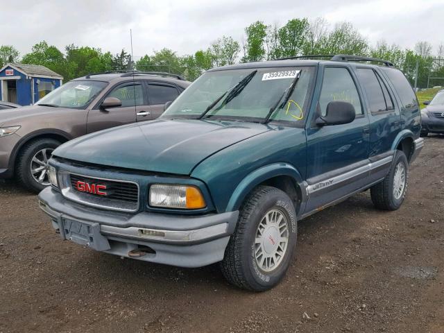 1GKDT13W9V2506277 - 1997 GMC JIMMY GREEN photo 2