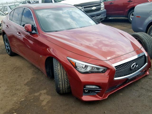 JN1BV7AP4FM336723 - 2015 INFINITI Q50 BASE RED photo 1