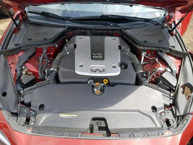 JN1BV7AP4FM336723 - 2015 INFINITI Q50 BASE RED photo 7