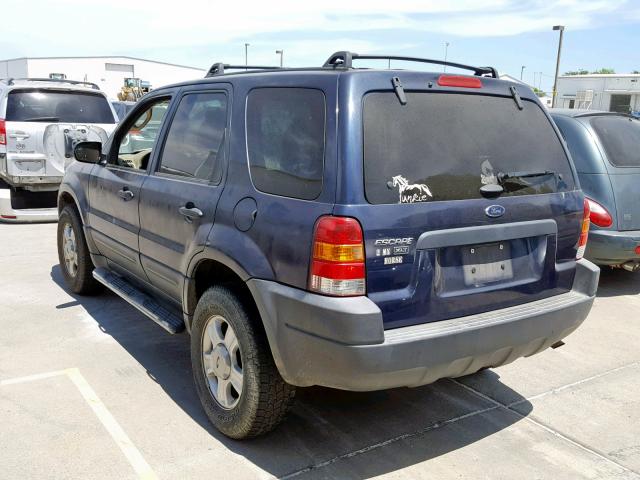 1FMCU93133KD19035 - 2003 FORD ESCAPE XLT BLUE photo 3