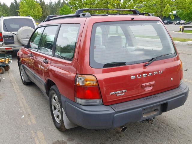 JF1SF6352WH750257 - 1998 SUBARU FORESTER L RED photo 3