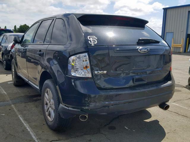 2FMDK3GC1BBB29553 - 2011 FORD EDGE SE BLACK photo 3