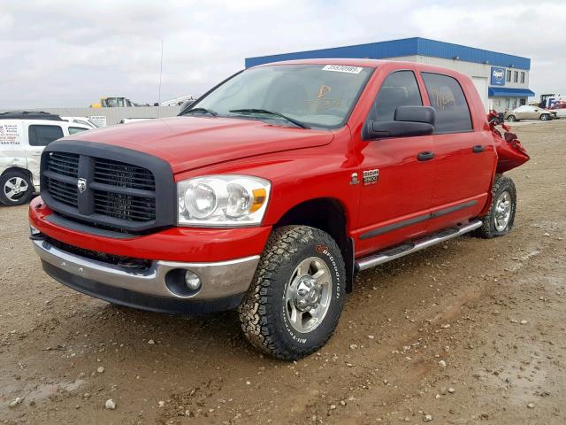 3D7KS29A48G177139 - 2008 DODGE RAM 2500 RED photo 2