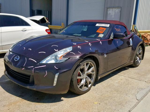 JN1AZ4FH9EM620847 - 2014 NISSAN 370Z BASE MAROON photo 2