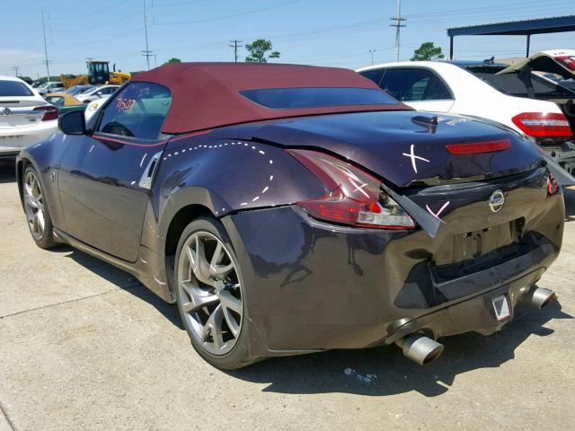 JN1AZ4FH9EM620847 - 2014 NISSAN 370Z BASE MAROON photo 3