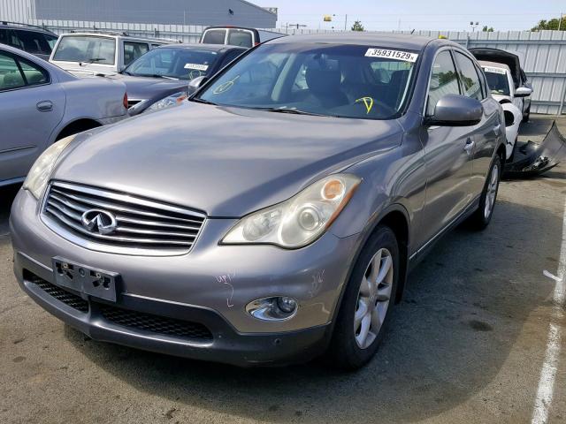 JNKAJ09E28M301131 - 2008 INFINITI EX35 BASE GRAY photo 2