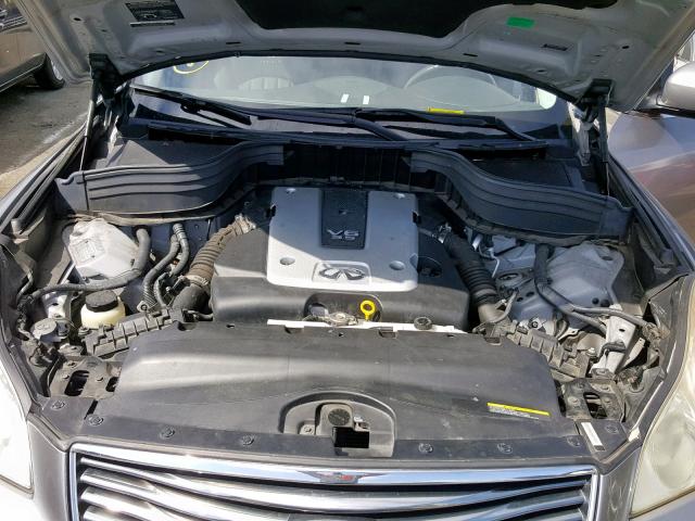 JNKAJ09E28M301131 - 2008 INFINITI EX35 BASE GRAY photo 7