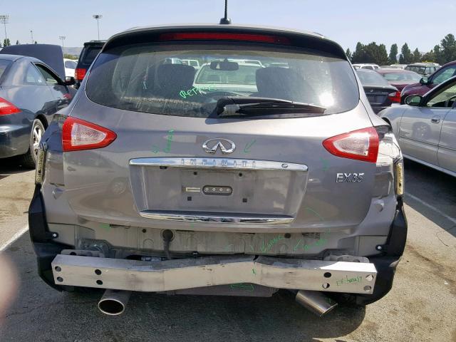 JNKAJ09E28M301131 - 2008 INFINITI EX35 BASE GRAY photo 9