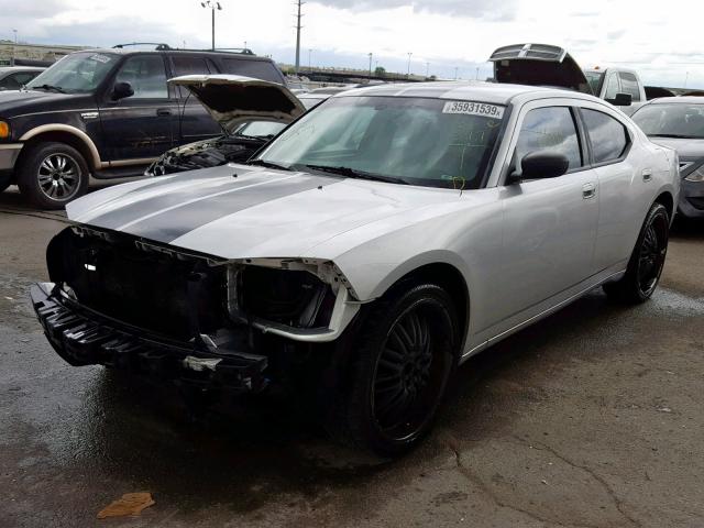 2B3KA43V49H617688 - 2009 DODGE CHARGER SILVER photo 2