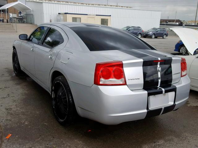 2B3KA43V49H617688 - 2009 DODGE CHARGER SILVER photo 3