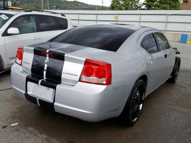 2B3KA43V49H617688 - 2009 DODGE CHARGER SILVER photo 4