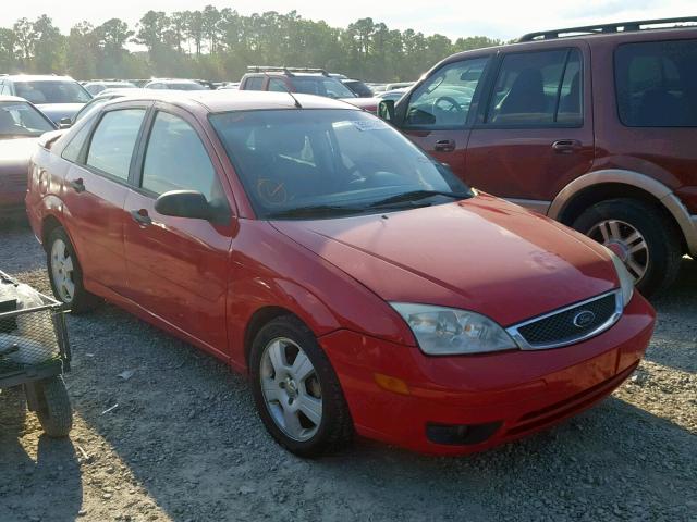 1FAFP34N07W323443 - 2007 FORD FOCUS ZX4 RED photo 1