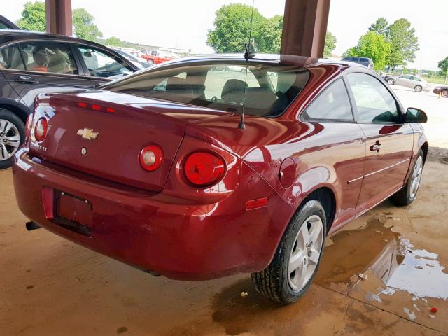 1G1AL18F187154674 - 2008 CHEVROLET COBALT LT MAROON photo 4