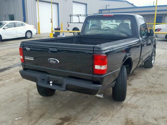 1FTYR10D69PA12384 - 2009 FORD RANGER BLACK photo 4