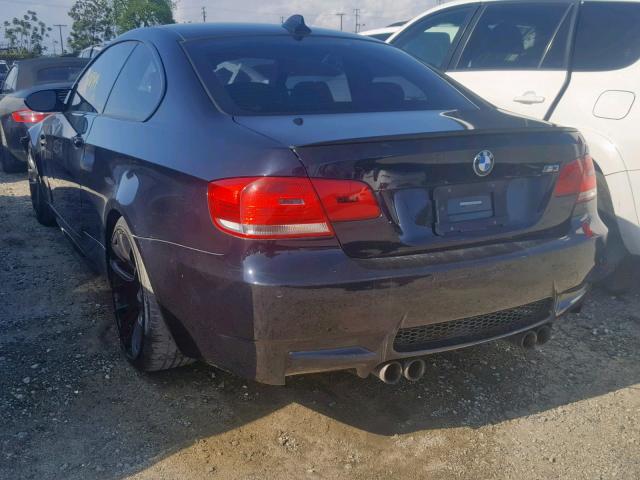 WBSWD93588PY41991 - 2008 BMW M3 BLACK photo 3