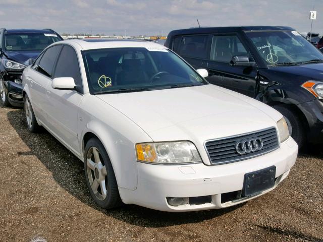 WAULD64BX3N064664 - 2003 AUDI A6 2.7T QU WHITE photo 1