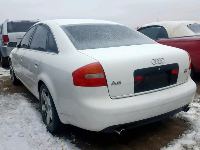 WAULD64BX3N064664 - 2003 AUDI A6 2.7T QU WHITE photo 3