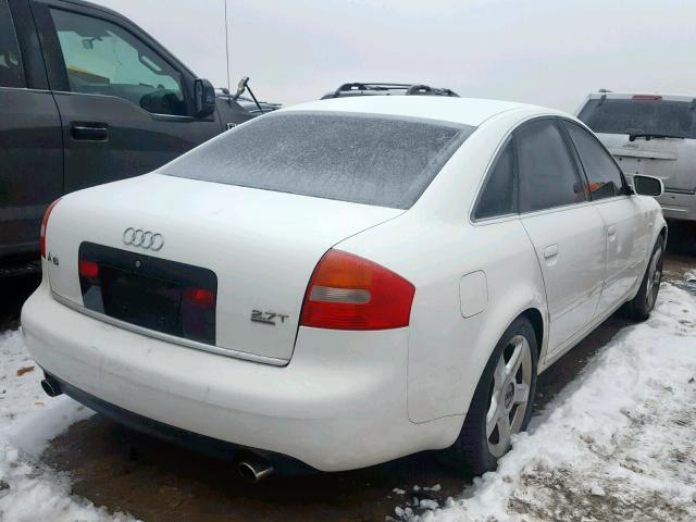 WAULD64BX3N064664 - 2003 AUDI A6 2.7T QU WHITE photo 4