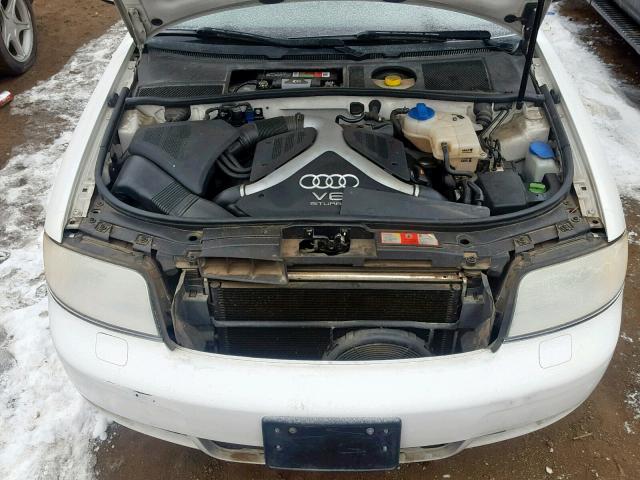 WAULD64BX3N064664 - 2003 AUDI A6 2.7T QU WHITE photo 7