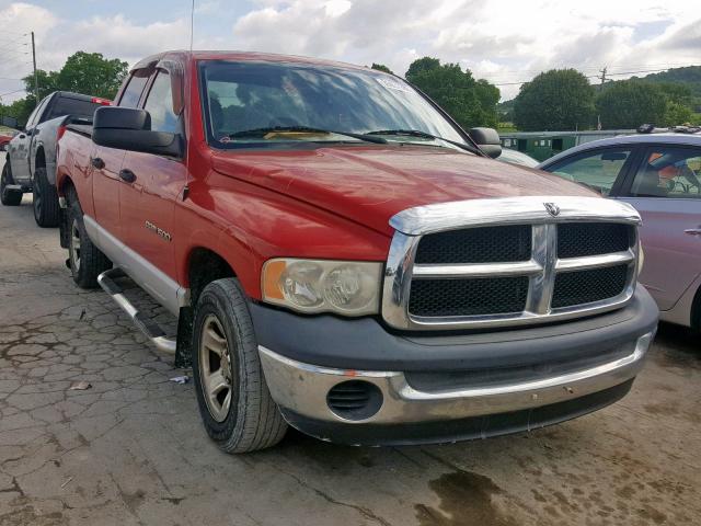 1D7HA18N64S740691 - 2004 DODGE RAM 1500 S RED photo 1