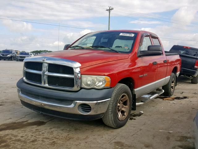 1D7HA18N64S740691 - 2004 DODGE RAM 1500 S RED photo 2