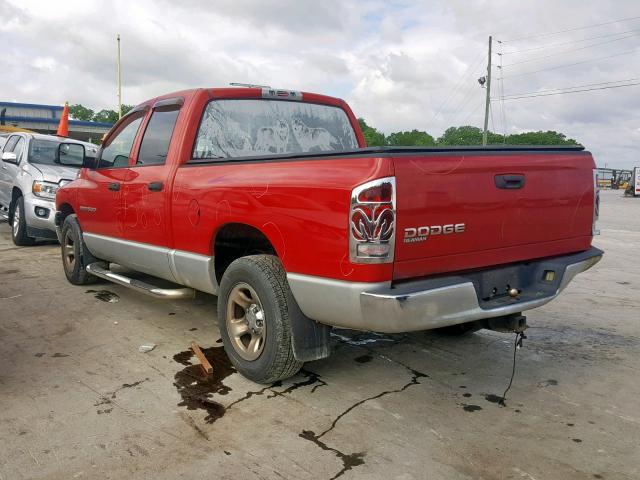 1D7HA18N64S740691 - 2004 DODGE RAM 1500 S RED photo 3