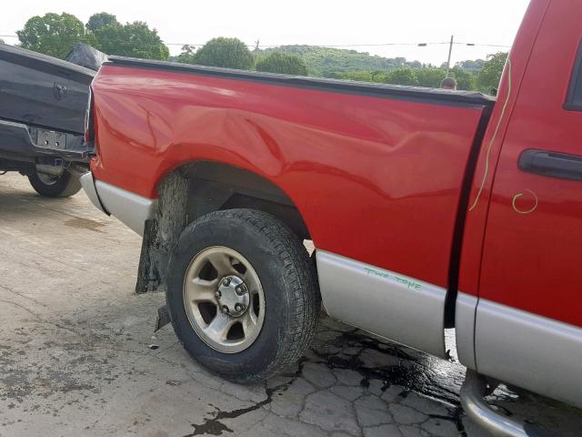 1D7HA18N64S740691 - 2004 DODGE RAM 1500 S RED photo 9