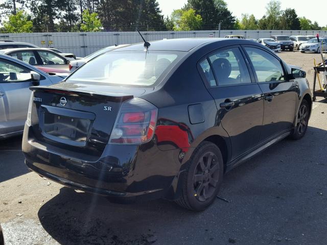 3N1AB6AP9BL636325 - 2011 NISSAN SENTRA 2.0 BLACK photo 4