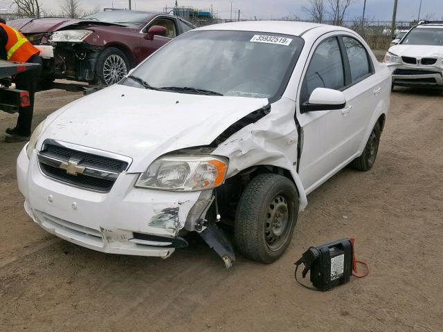 KL1TD55607B183045 - 2007 CHEVROLET AVEO BASE Ақ фото 2