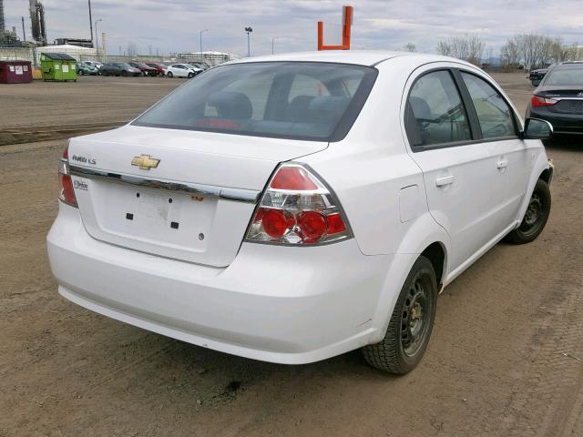 KL1TD55607B183045 - 2007 CHEVROLET AVEO BASE Ақ фото 4