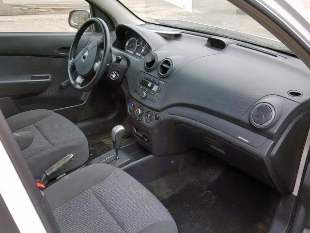 KL1TD55607B183045 - 2007 CHEVROLET AVEO BASE Ақ фото 5