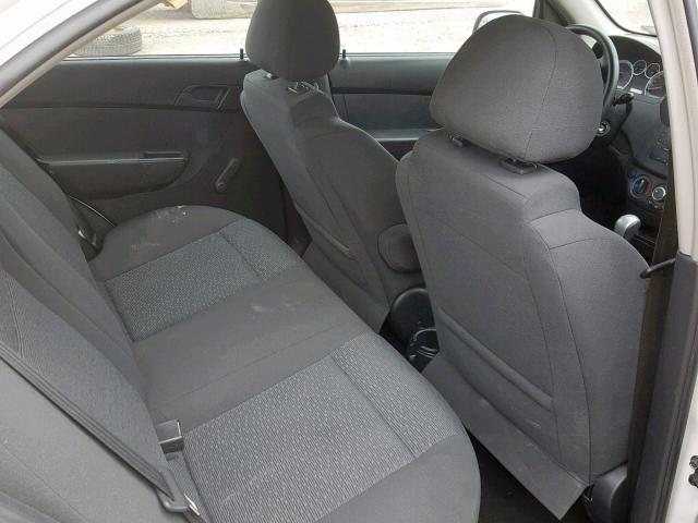 KL1TD55607B183045 - 2007 CHEVROLET AVEO BASE Ақ фото 6