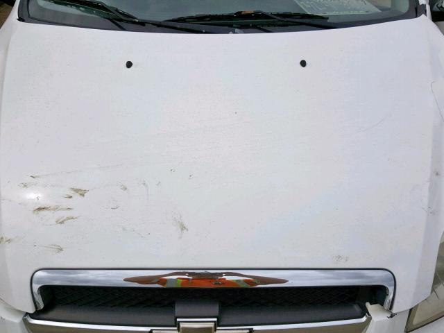 KL1TD55607B183045 - 2007 CHEVROLET AVEO BASE Ақ фото 7