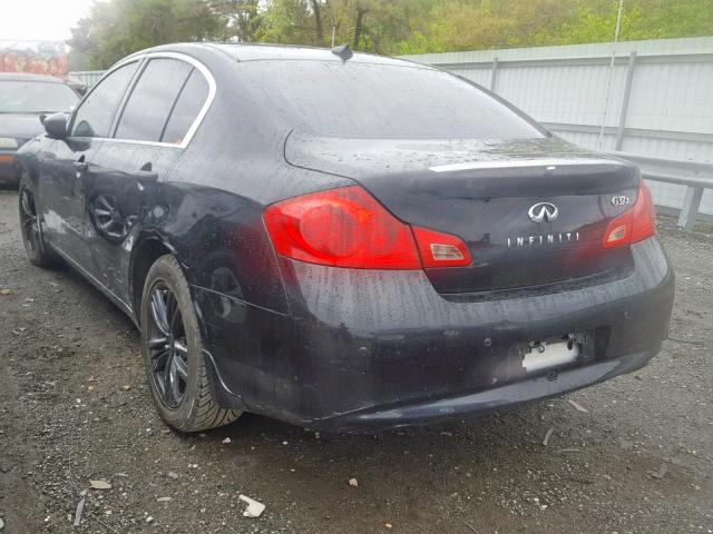 JN1CV6AR2CM670664 - 2012 INFINITI G37 BLACK photo 3