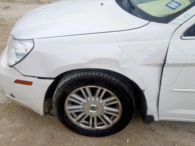 1C3LC56KX7N532660 - 2007 CHRYSLER SEBRING TO WHITE photo 9