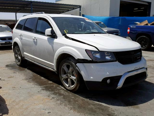 3C4PDCGG4HT576440 - 2017 DODGE JOURNEY CR WHITE photo 1