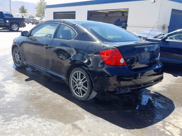 JTKDE177X50016315 - 2005 TOYOTA SCION TC შავი ფოტო 3