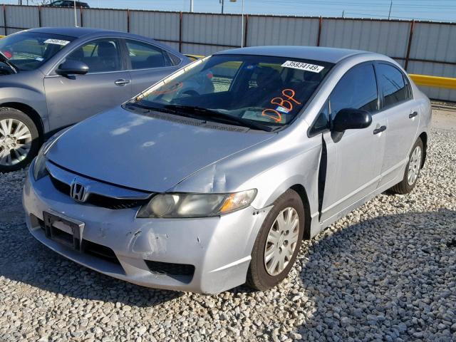 2HGFA16399H325867 - 2009 HONDA CIVIC VP SILVER photo 2