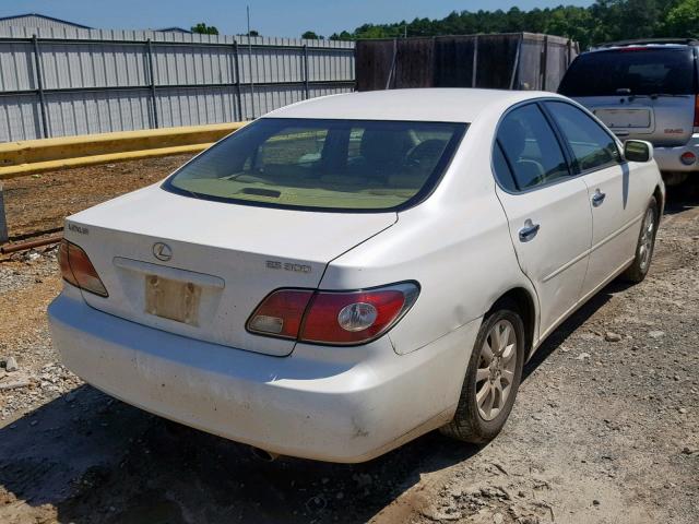 JTHBF30G636004575 - 2003 LEXUS ES 300 WHITE photo 4